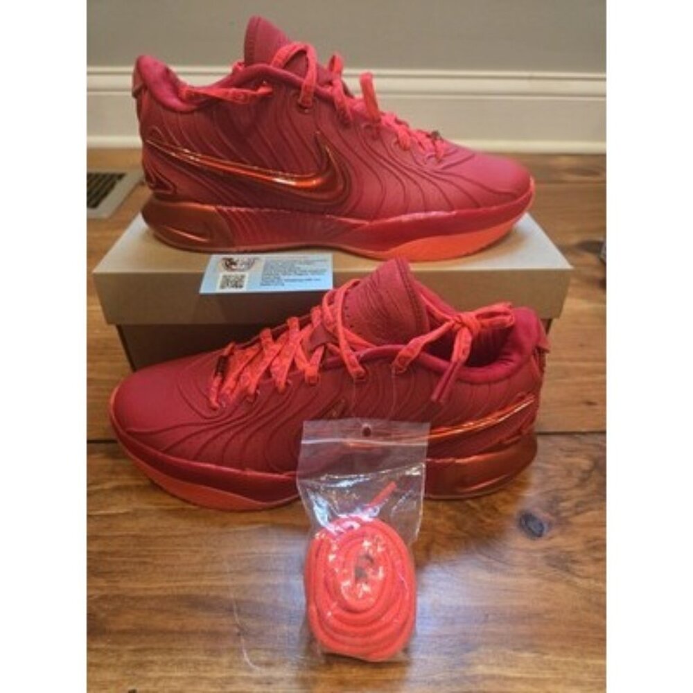 Nike LeBron XXI 21 Bright Crimson Gym Red Basketball Shoes HF5951-600 Men's 10